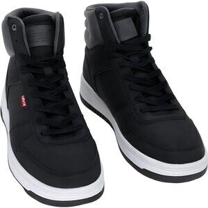 Levi's Drive Hi CBL Black Charcoal High Top Sneakers Men's US 10M